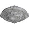 Ekena Millwork Hamilton Ceiling Medallion (Canopies up to 3 3/4"), 17 3/8"OD x 1 3/4"P, Ultra Pure White Crackle CM17HAUWC - alternate 3